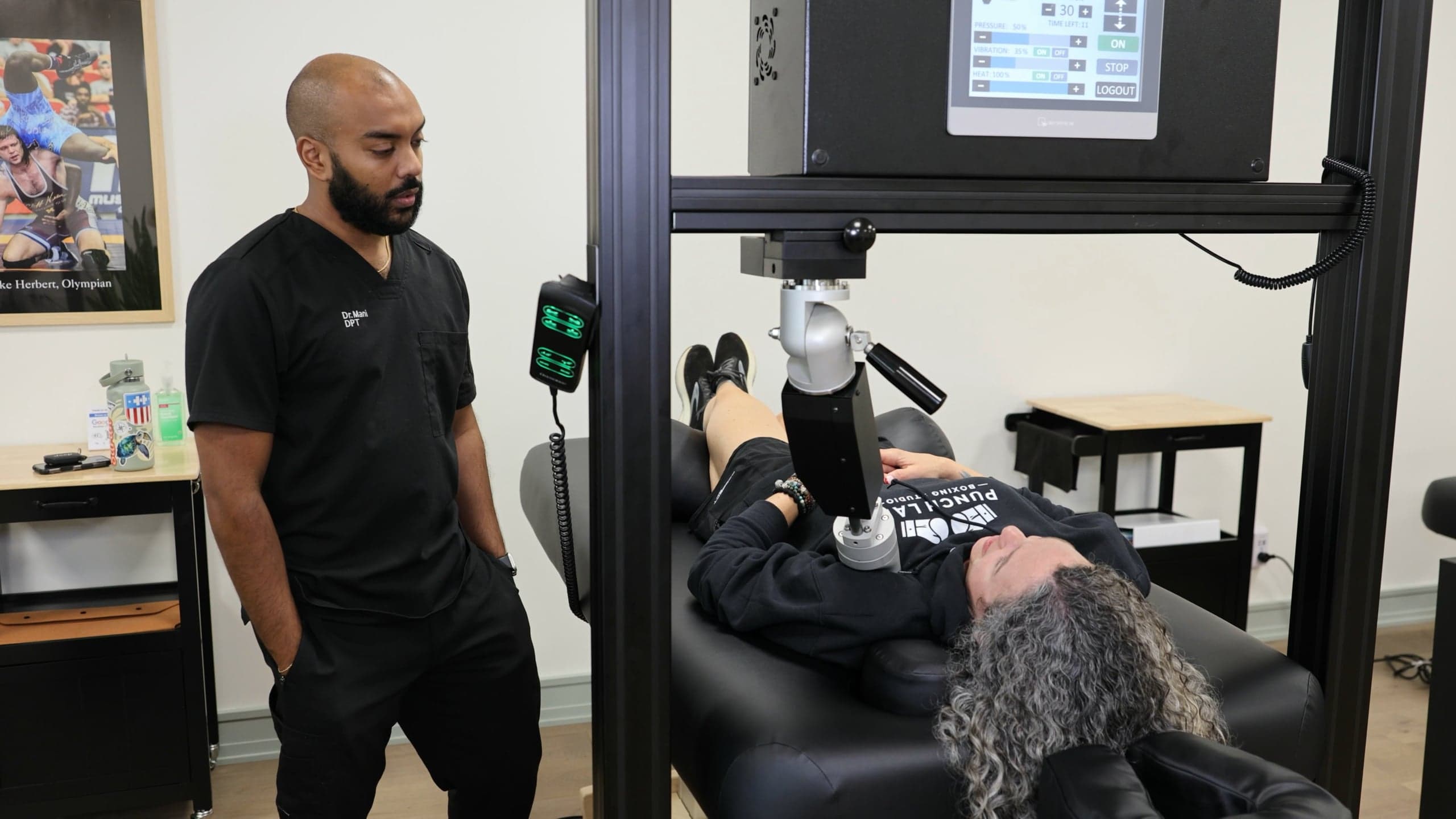 Sports rehab session at Thera Performance Lab in Lake Orion, MI