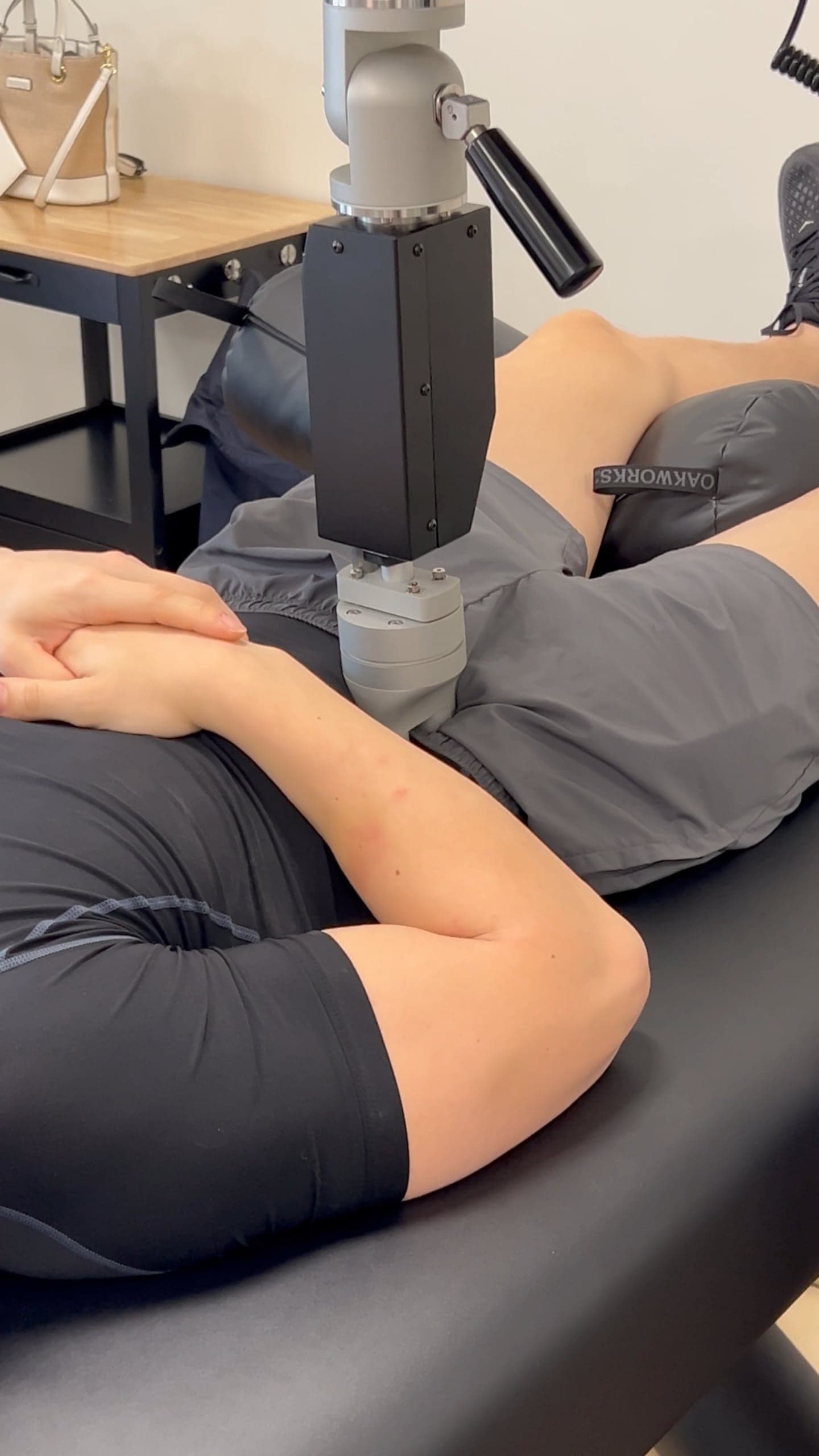 RX2600 therapeutic robot delivering precision therapy to a young athlete at Thera Performance Lab in Lake Orion, MI